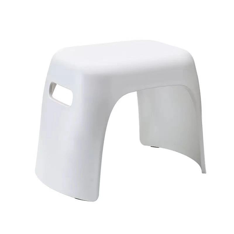 Compact plastic bath and multifunction stool with carrying handles — product view 4