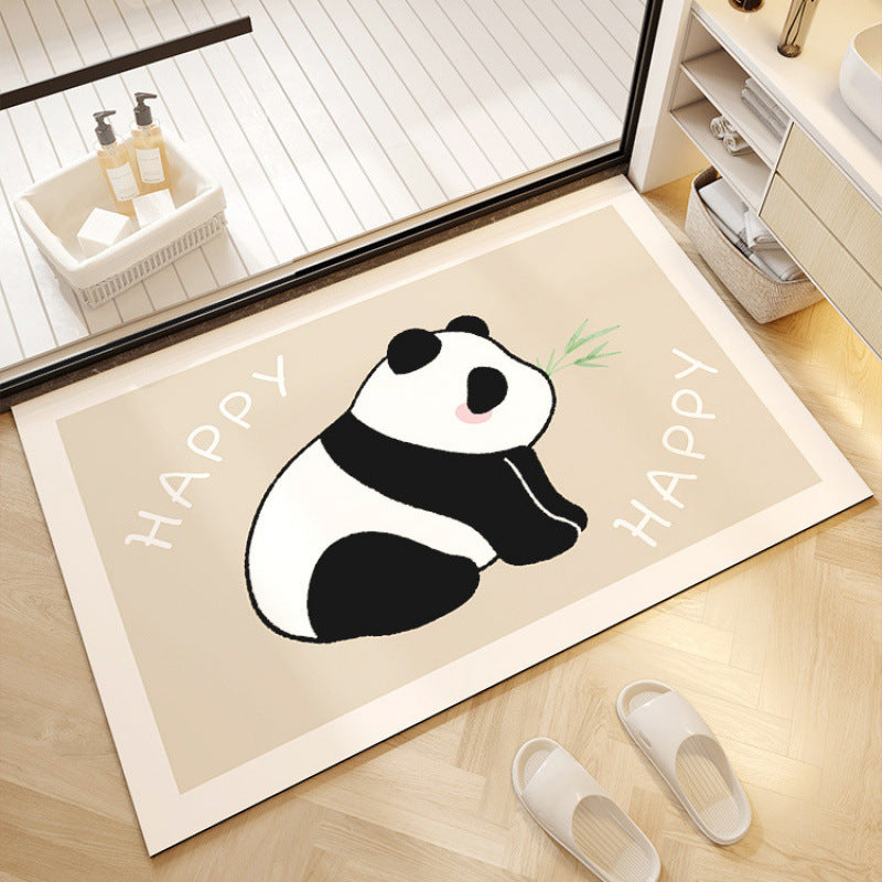 Playful Panda-Themed Welcome Mat Bowlift — product view 3
