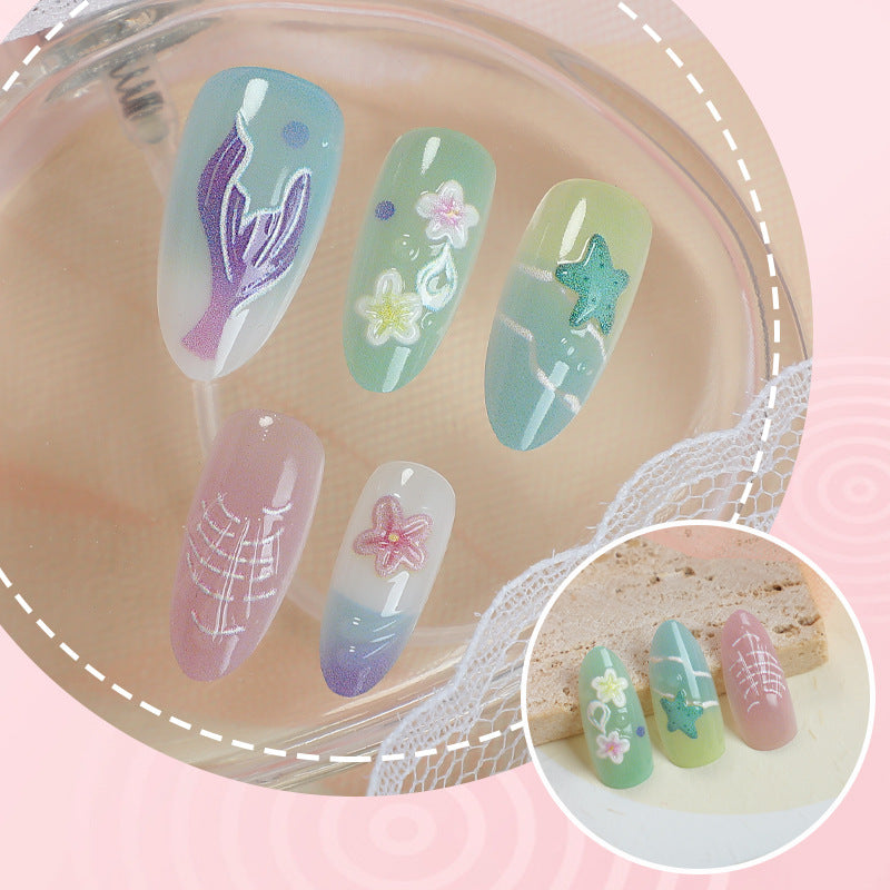 Artistic Undersea Press-On Nails — product view 2