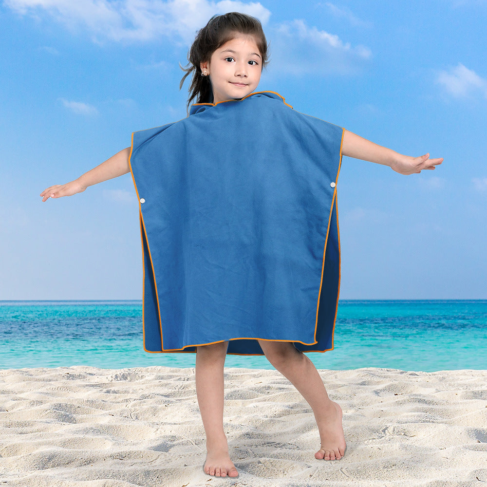 Girls Bath Poncho LoungeYard — product view 2