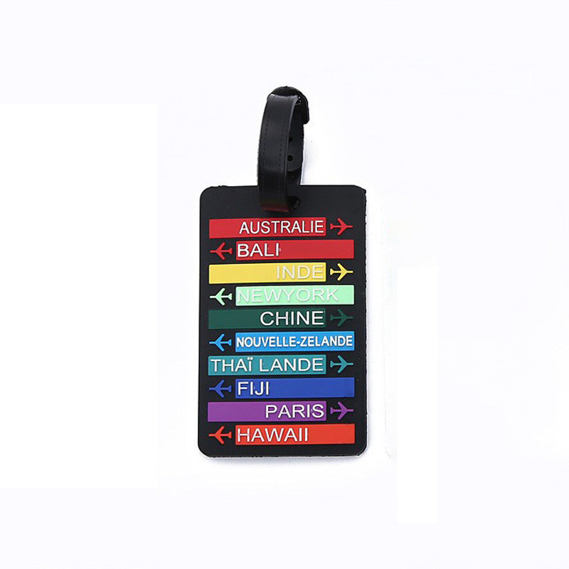 Unisex Luggage Tag with City Motifs LoungeYard — product view 7