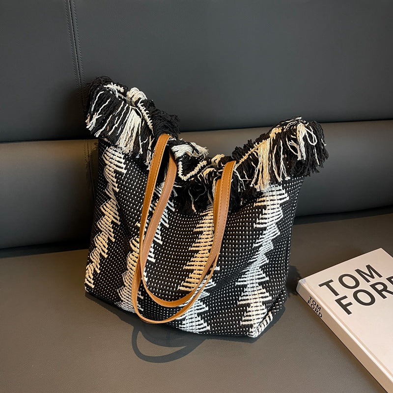 Bohemian Handwoven Tote Bag — product view 6