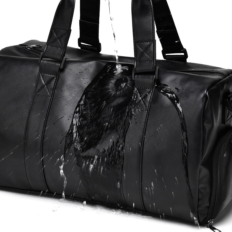 Stylish Leather Gym Bag LoungeYard — product view 3