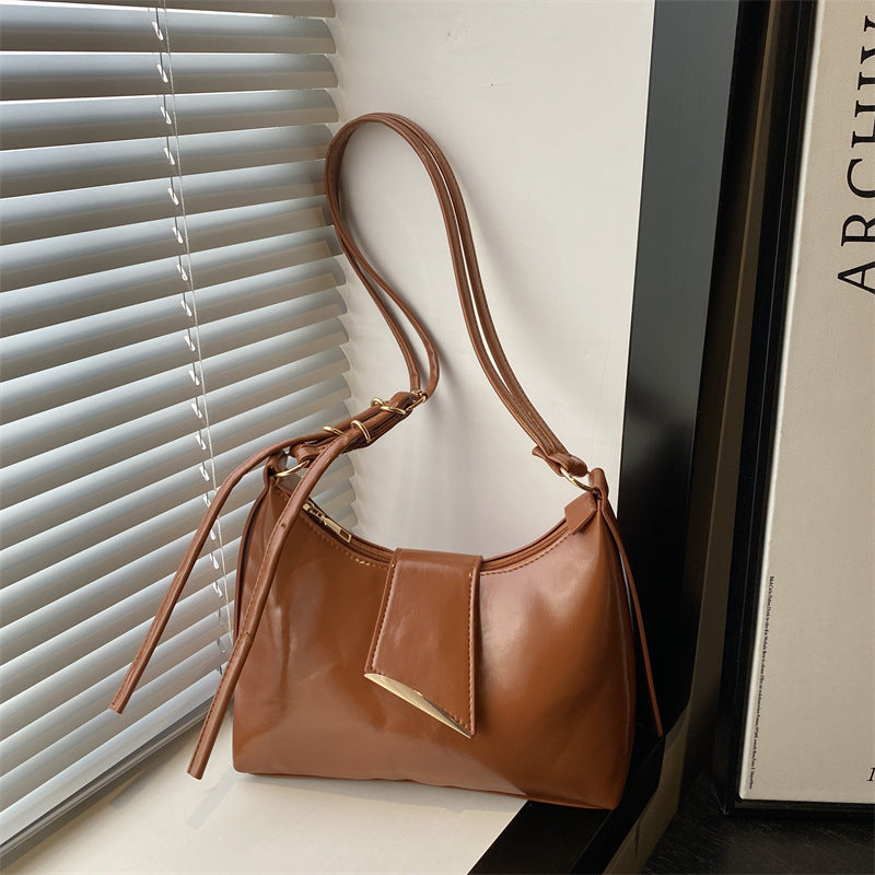 Luxurious Patent Leather Shoulder Bag LoungeYard — product view 1