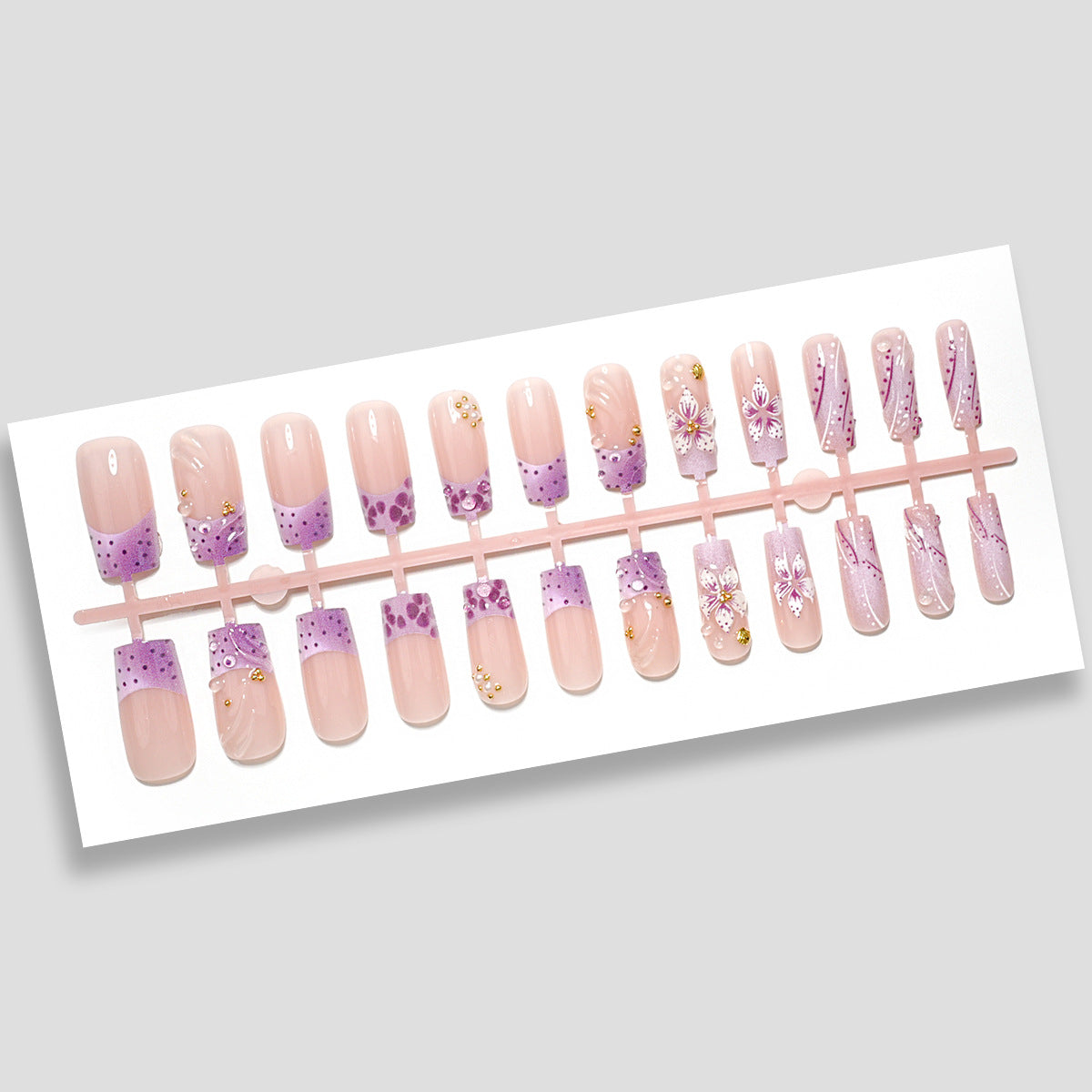 Premium Artistic Floral Press-On Nail Collection — product view 3
