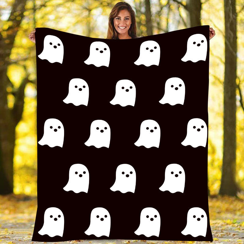 Playful Ghost Pattern Throw Blanket — product view 1