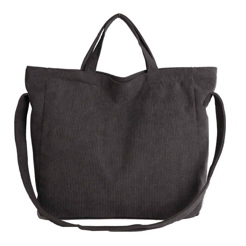 WoSoft Corduroy Tote Bag LoungeYard — product view 6