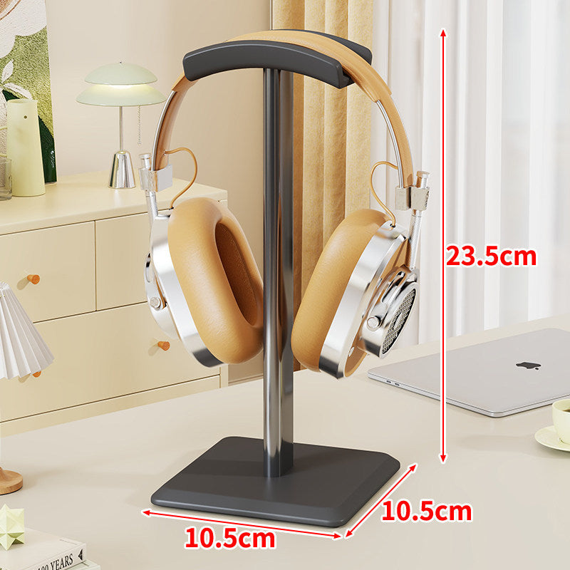 Minimalist Vertical Headphone Stand with Compact Weighted Base and Cushioned Arched Headrest — product view 2
