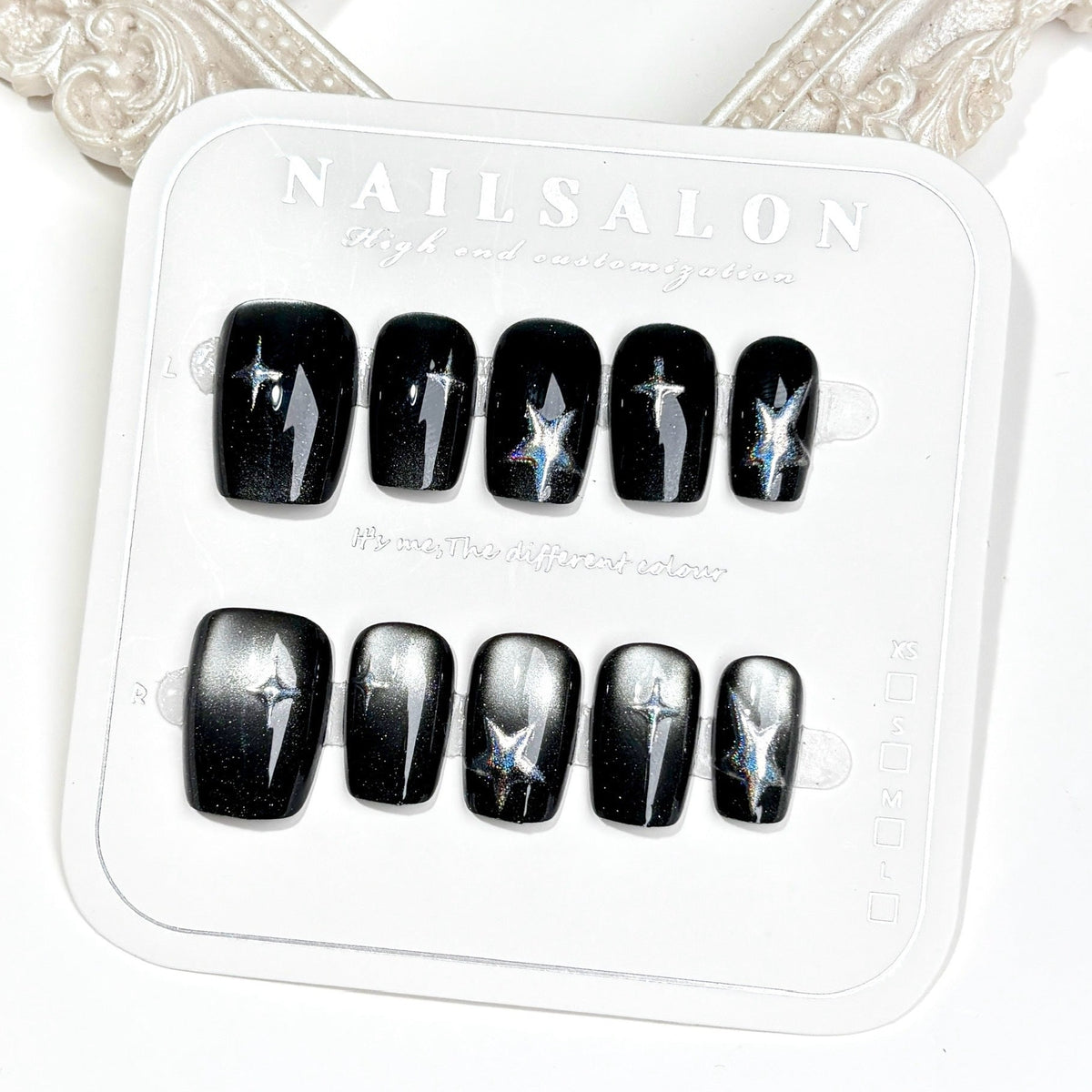 Decoratively Embellished Press-On Nail Art Set — product view 3