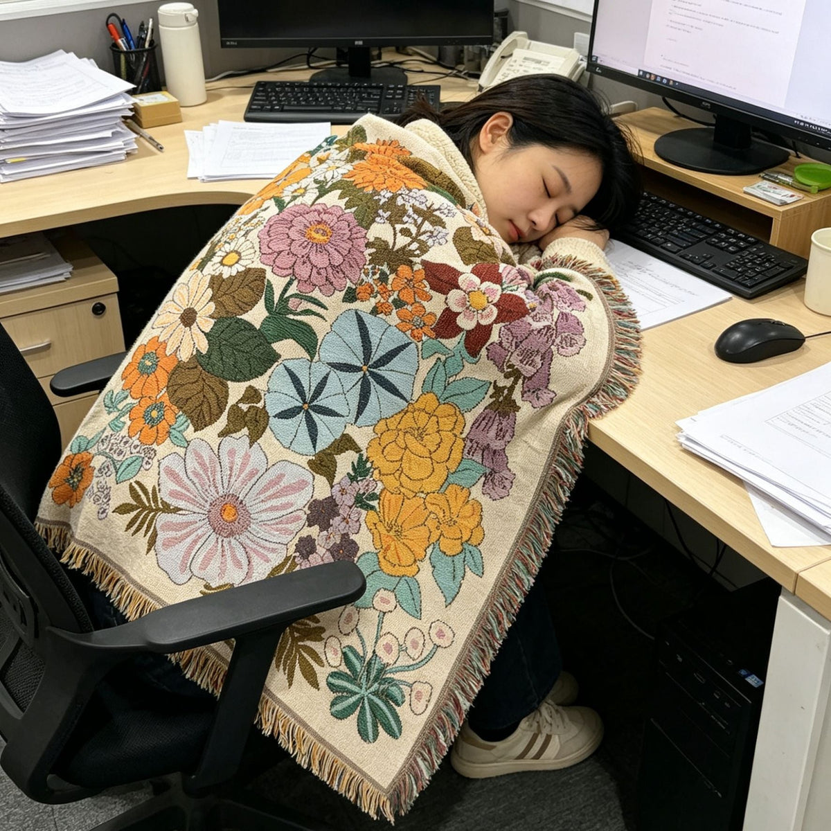 Decorative Animal-Themed Throw Blanket — product view 4