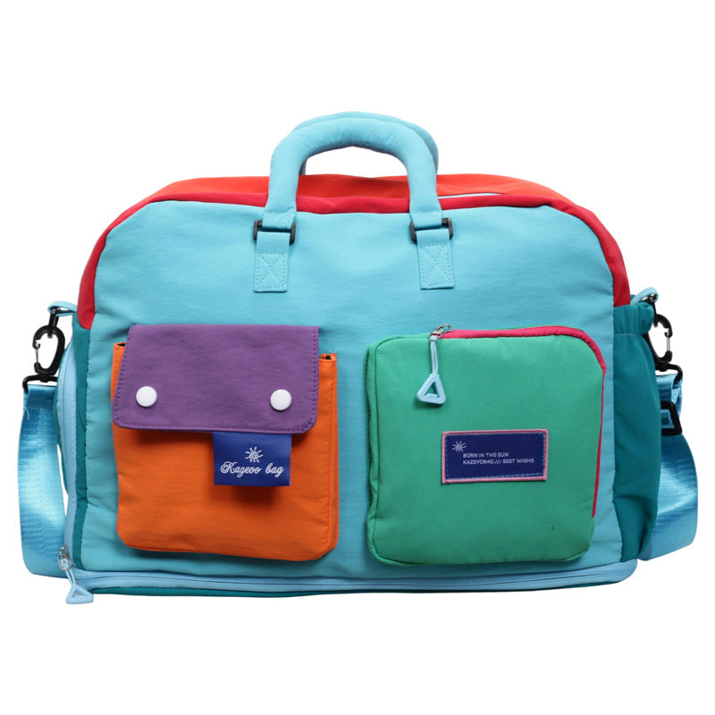 Colorful Multi-Pocket Messenger Bag LoungeYard — product view 6
