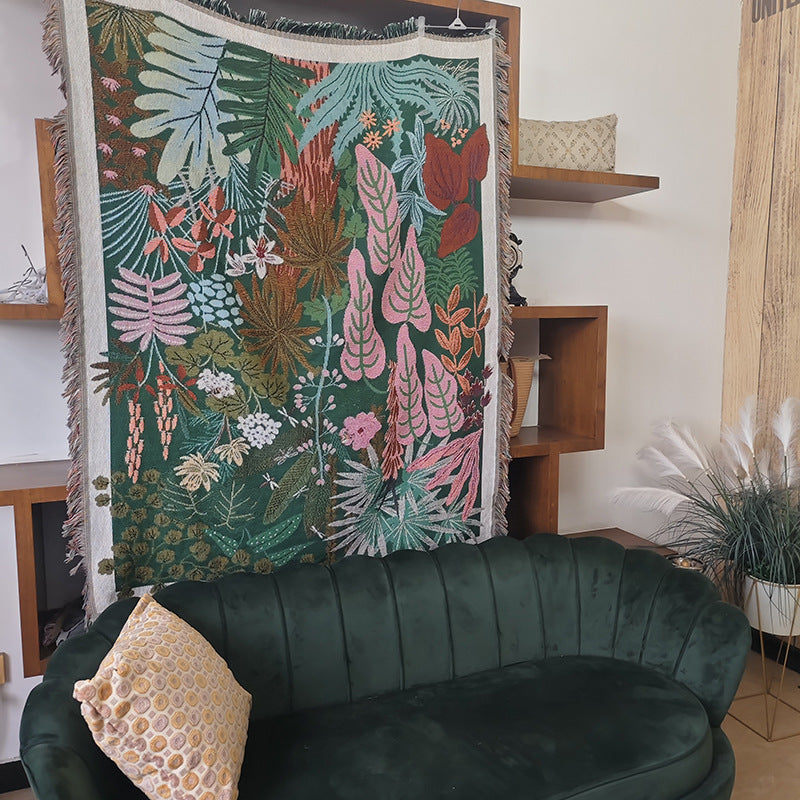 Artistic Woven Tapestry Blanket — product view 6