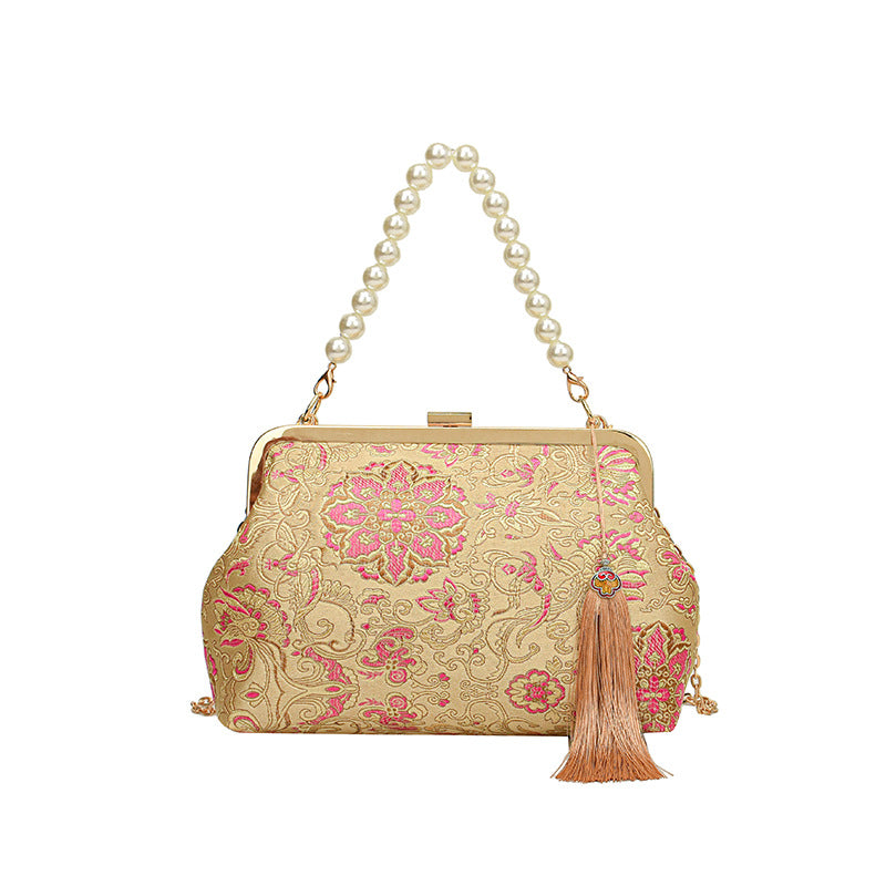 Vintage Silk Evening Handbag — product view 6