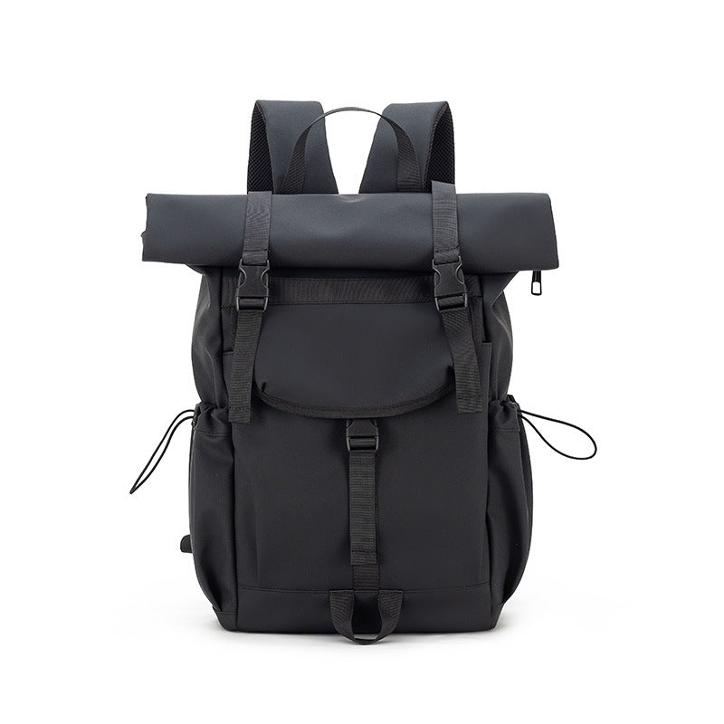 Rolltop Backpack with Waterproof Coating and Ergonomic Carry Straps LoungeYard — product view 1