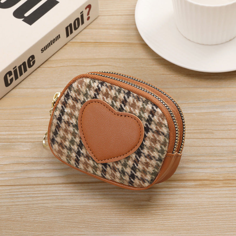 Stylish Double Zippered Coin Pouch — product view 2