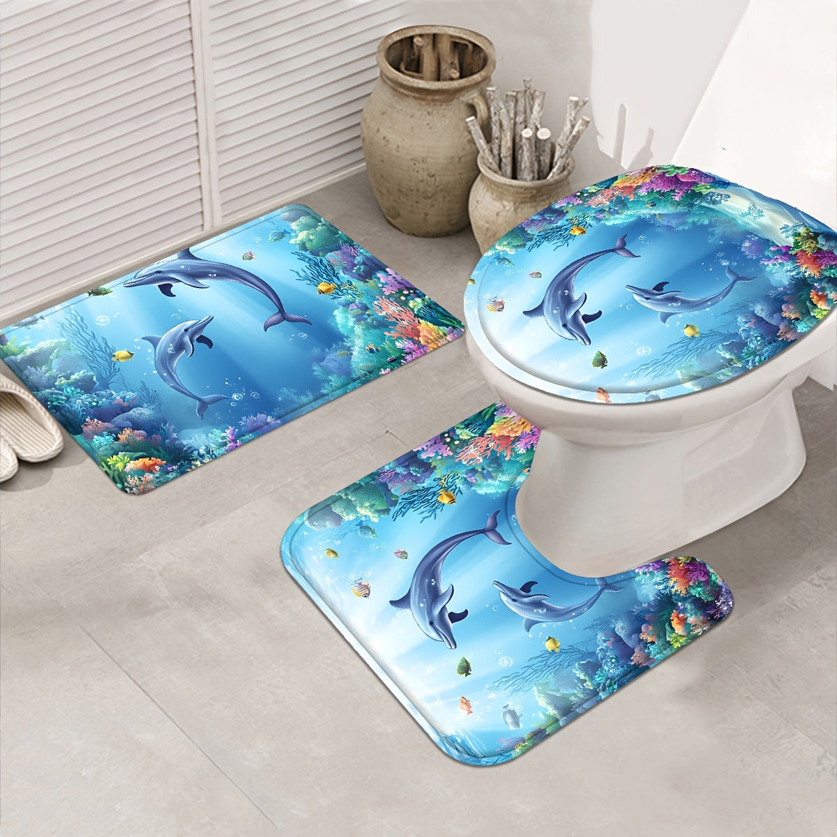 Marine Themed Bathroom Set Bowlift — product view 4