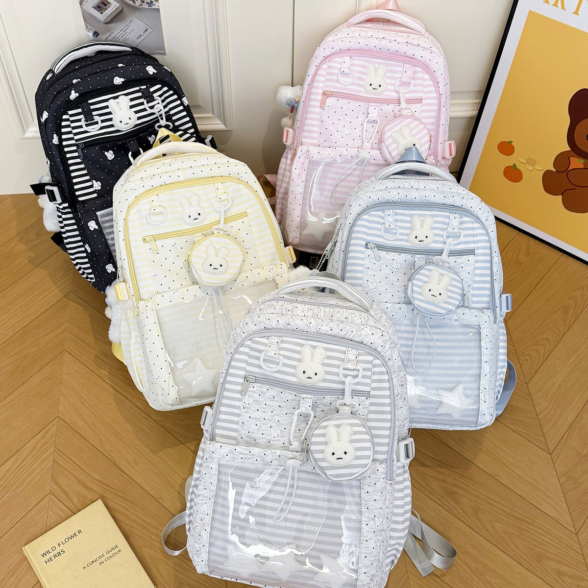 Cartoon Character Print Backpack LoungeYard — product view 4