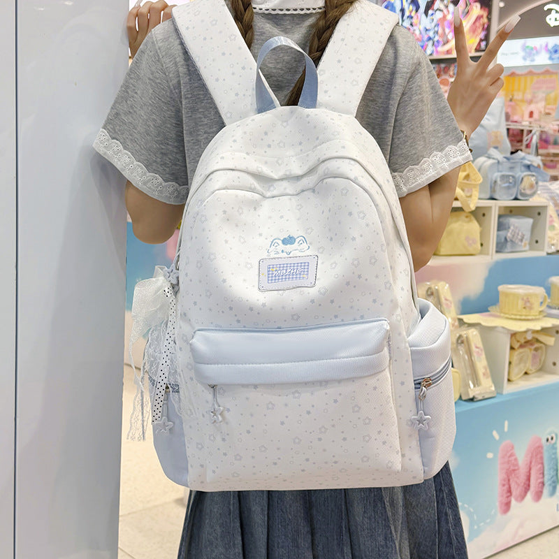Cute Floral Embellished Backpack LoungeYard — product view 3
