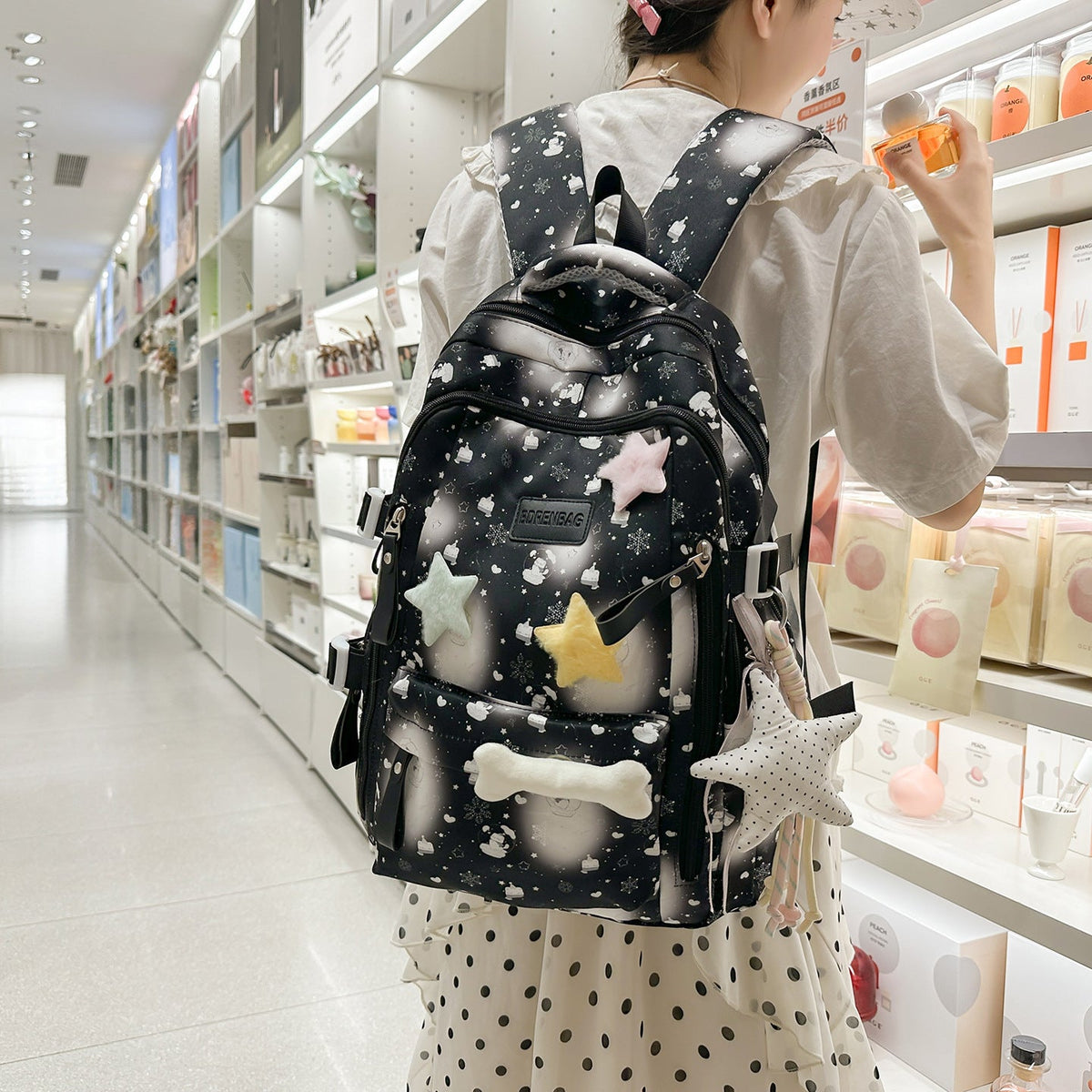 Artistic Patterned Backpack LoungeYard — product view 3