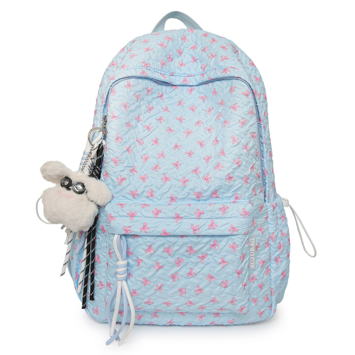 Soft Textured Casual Backpack LoungeYard — product view 5