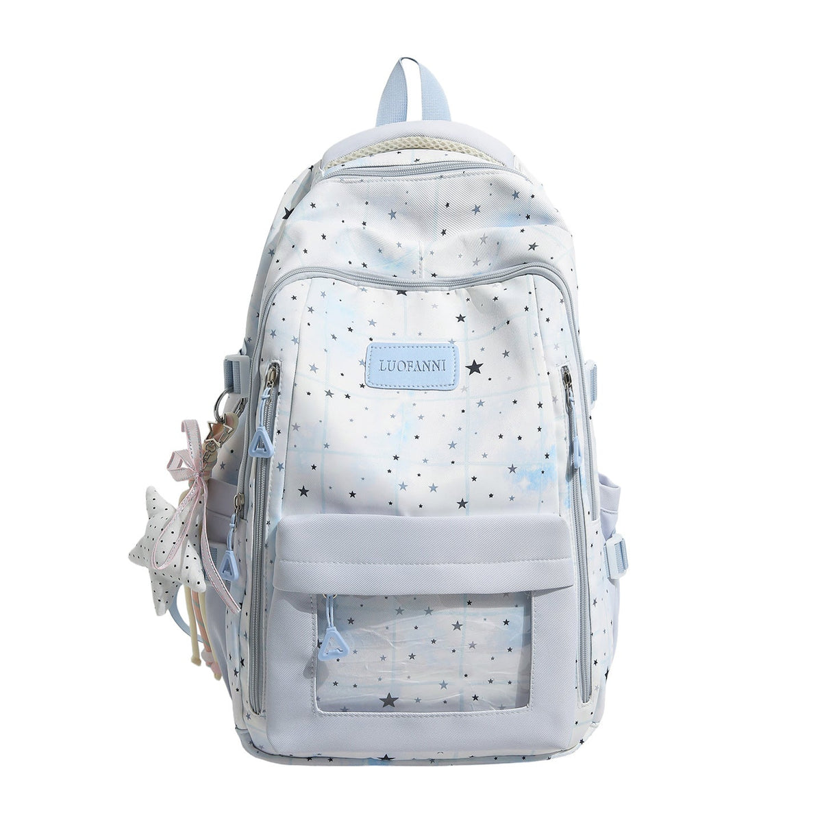 Star-Patterned Multi-Compartment Backpack LoungeYard — product view 5