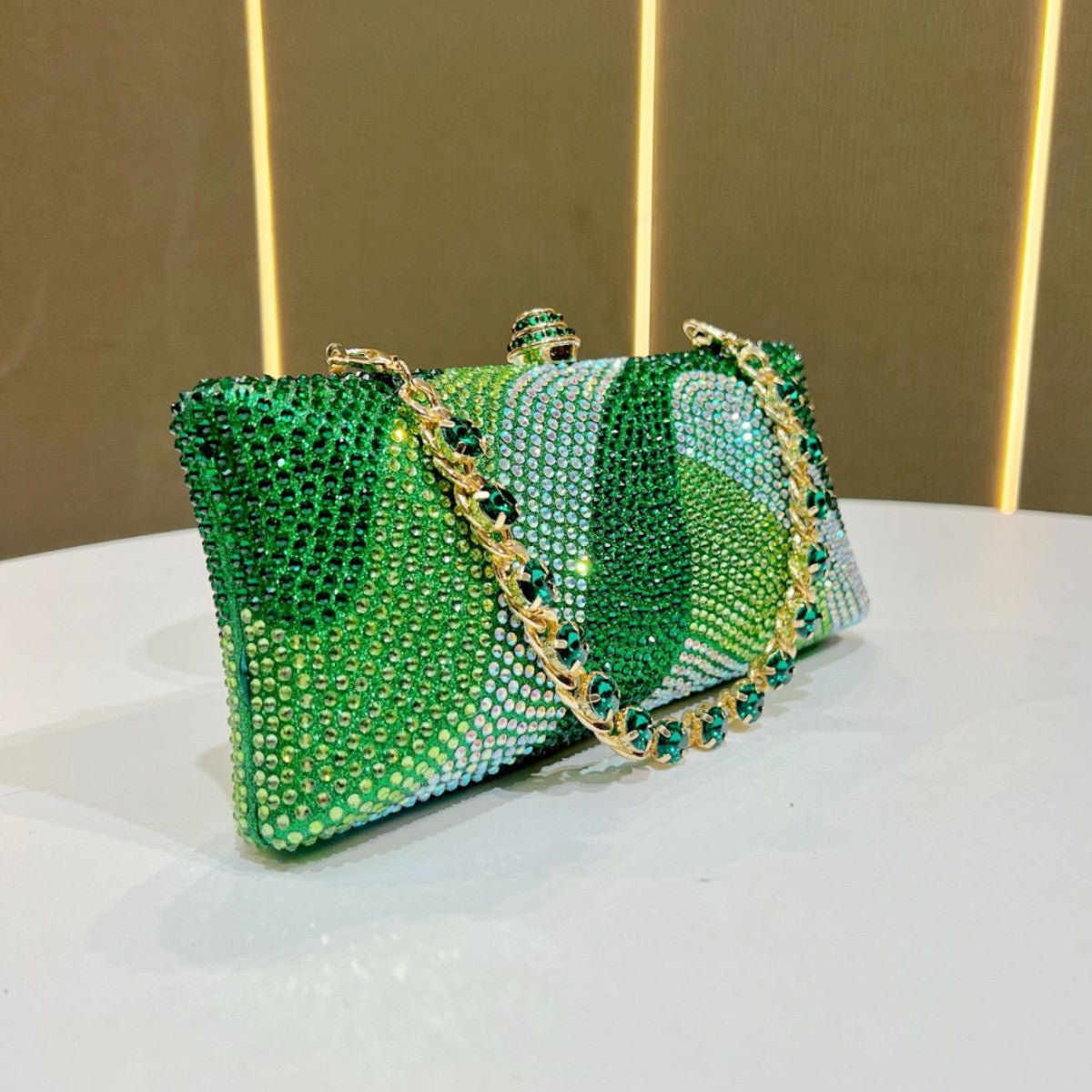 Rhinestone-Embossed Evening Handbag — product view 2