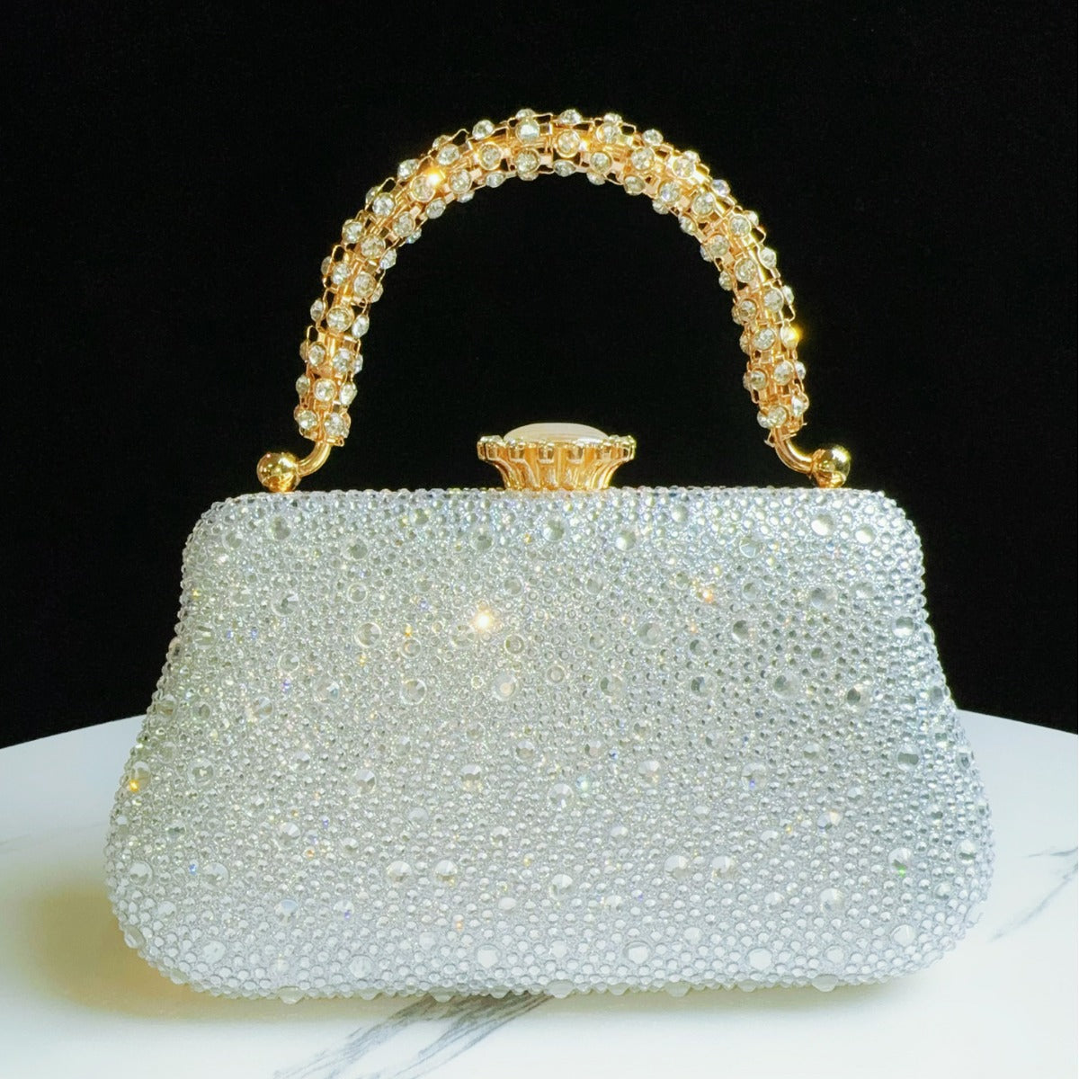 Elegant Rhinestone-Embellished Handbag — product view 7