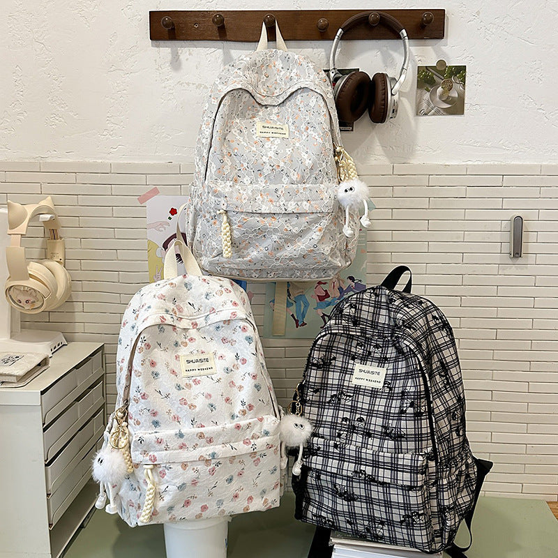 Floral Embellished Backpack LoungeYard — product view 4