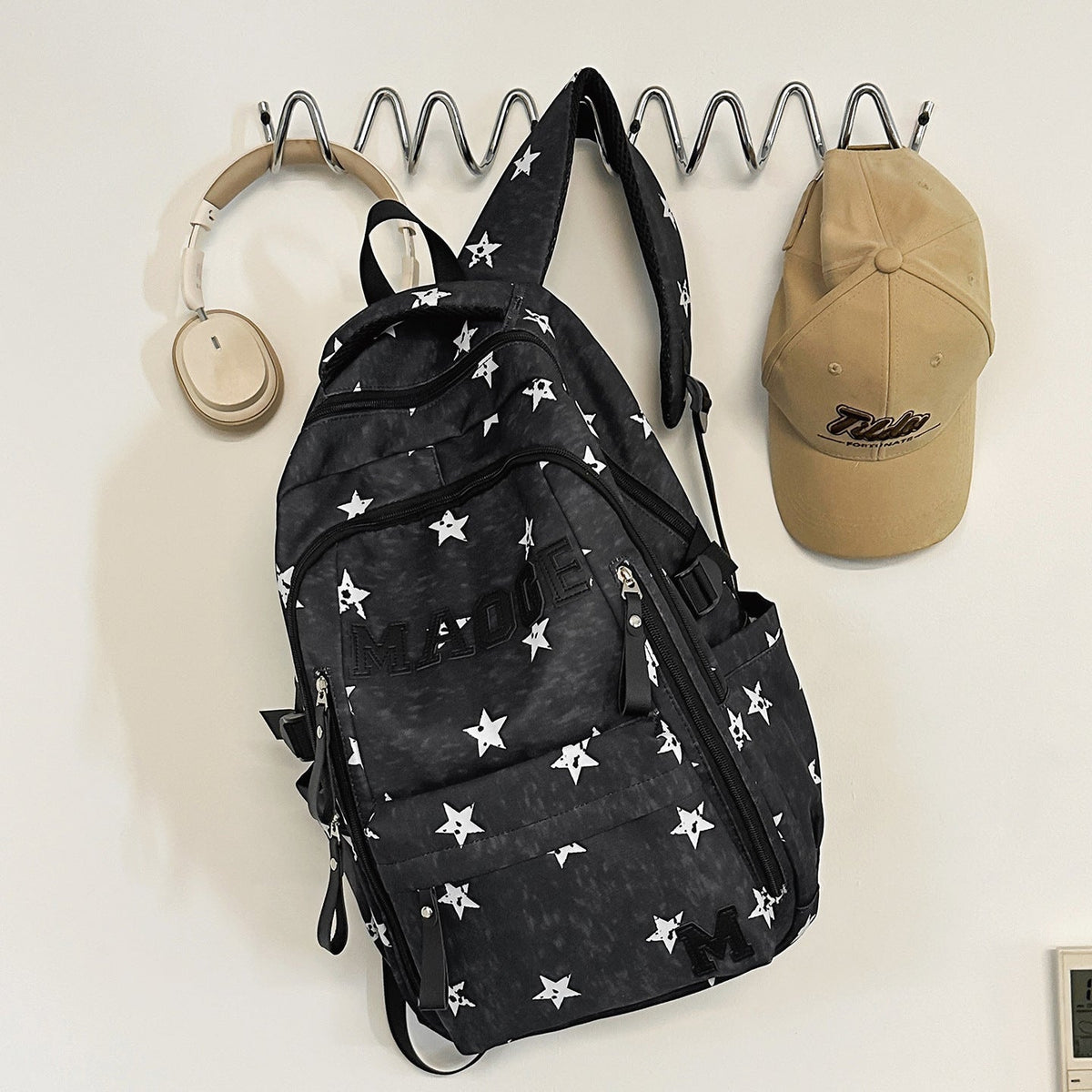 Fun Star-Print Backpack LoungeYard — product view 6