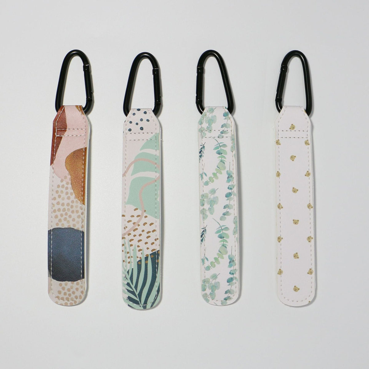 Patterned Leatherette Strap with Metal Carabiner Attachment — product view 3