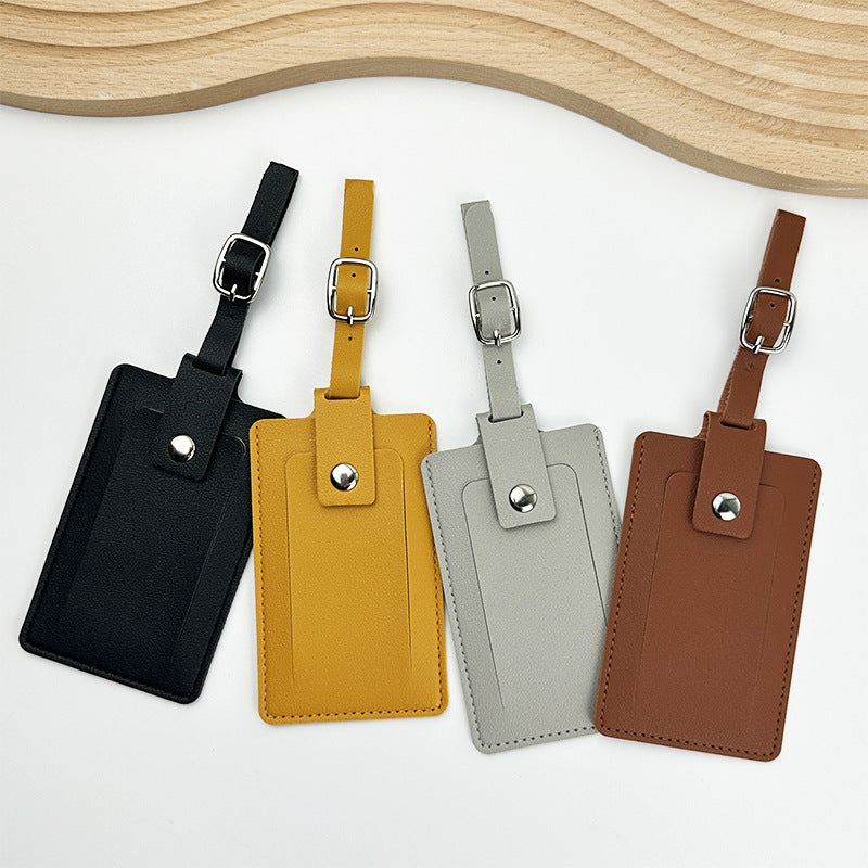 Leather Travel Luggage Tag LoungeYard — product view 3