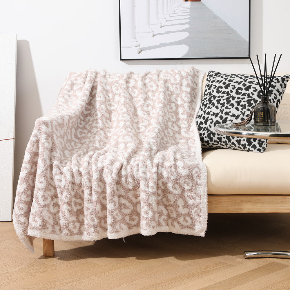 Luxury Leopard Print Throw LoungeYard — product view 3