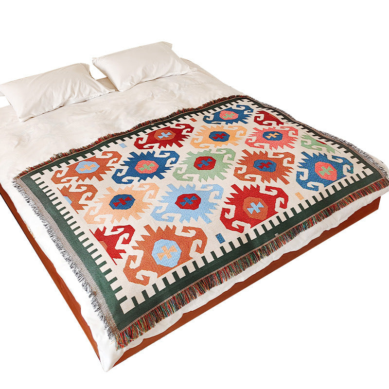 Bohemian Patterned Throw Blanket — product view 5