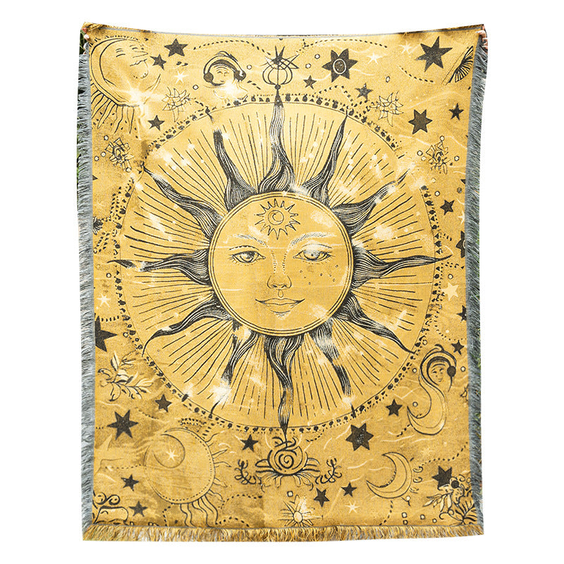 Bohemian Sun-Motif Throw Blanket — product view 4