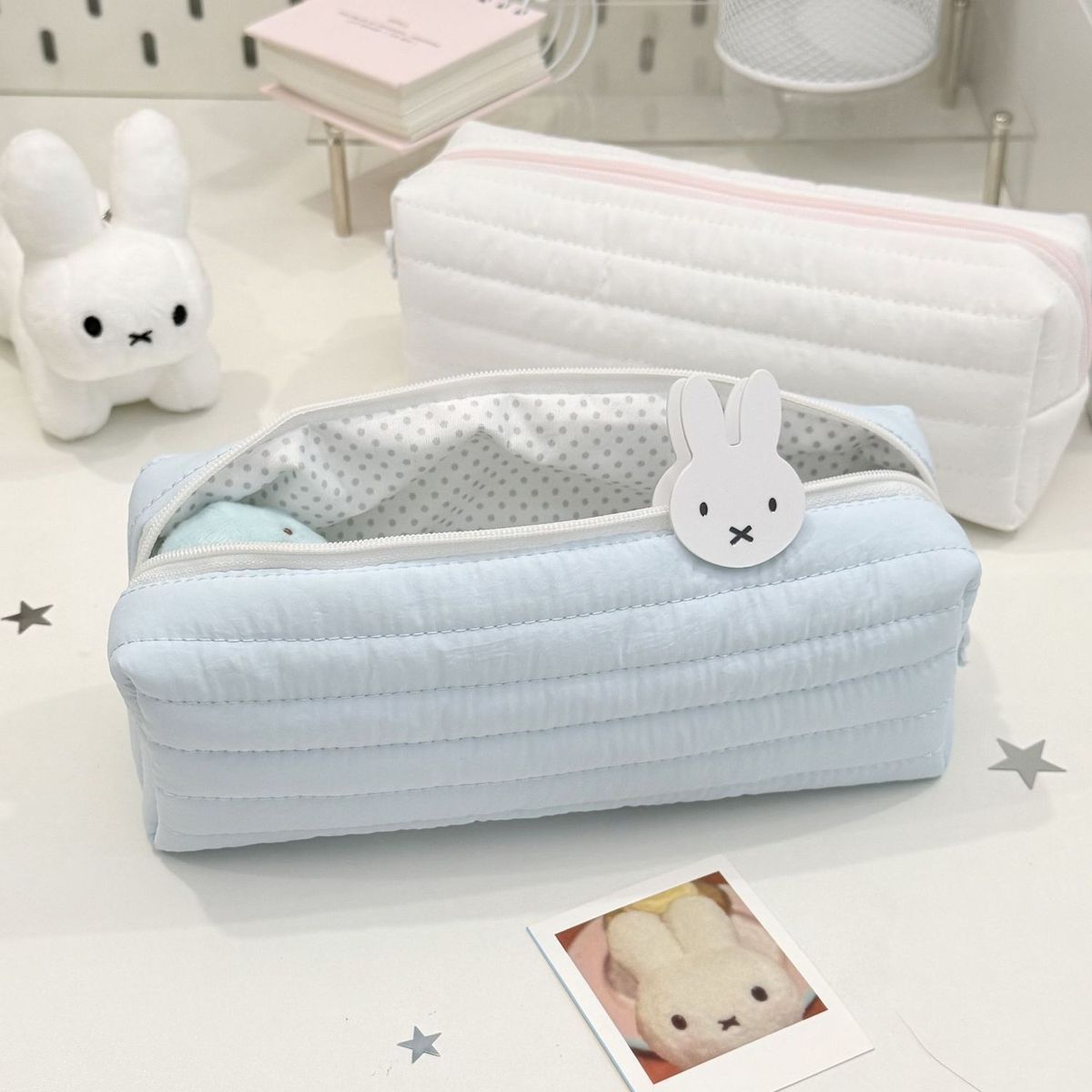 Quilted Multi-Functional Makeup and Stationery Organizer — product view 1