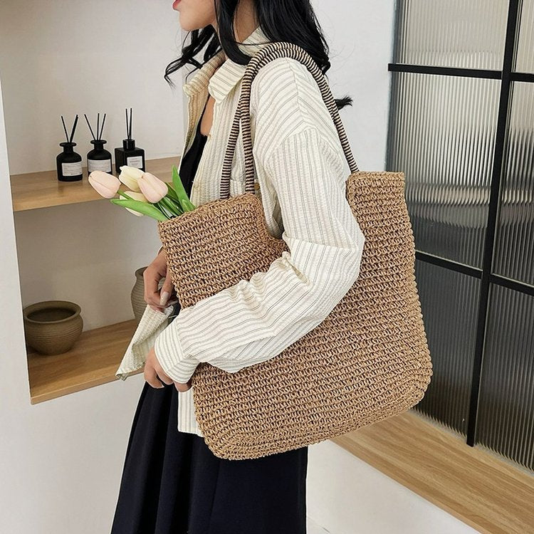 Handwoven Wearable Basket Bag LoungeYard — product view 2