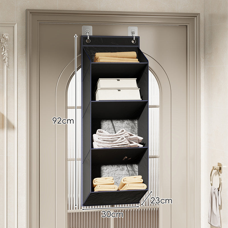 Over-the-Door Multi-Tier Hanging Fabric Shelf Organizer — product view 3