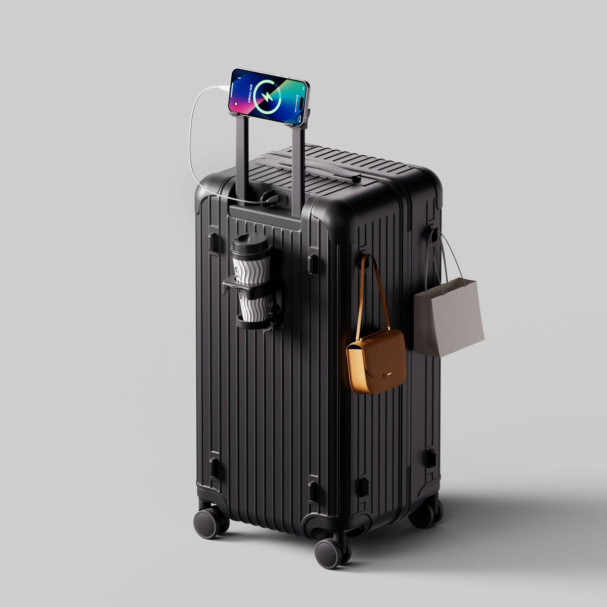 Smart Hard-Shell Travel Trolley Suitcase — product view 6