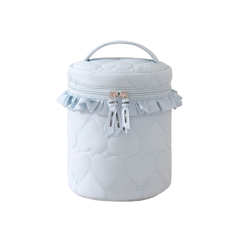 Quilted Makeup Storage Canister LoungeYard — product view 6