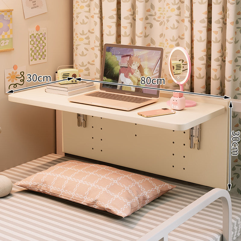 Wall-Mounted Folding Bedside Work Shelf with Concealed Support Brackets — product view 7