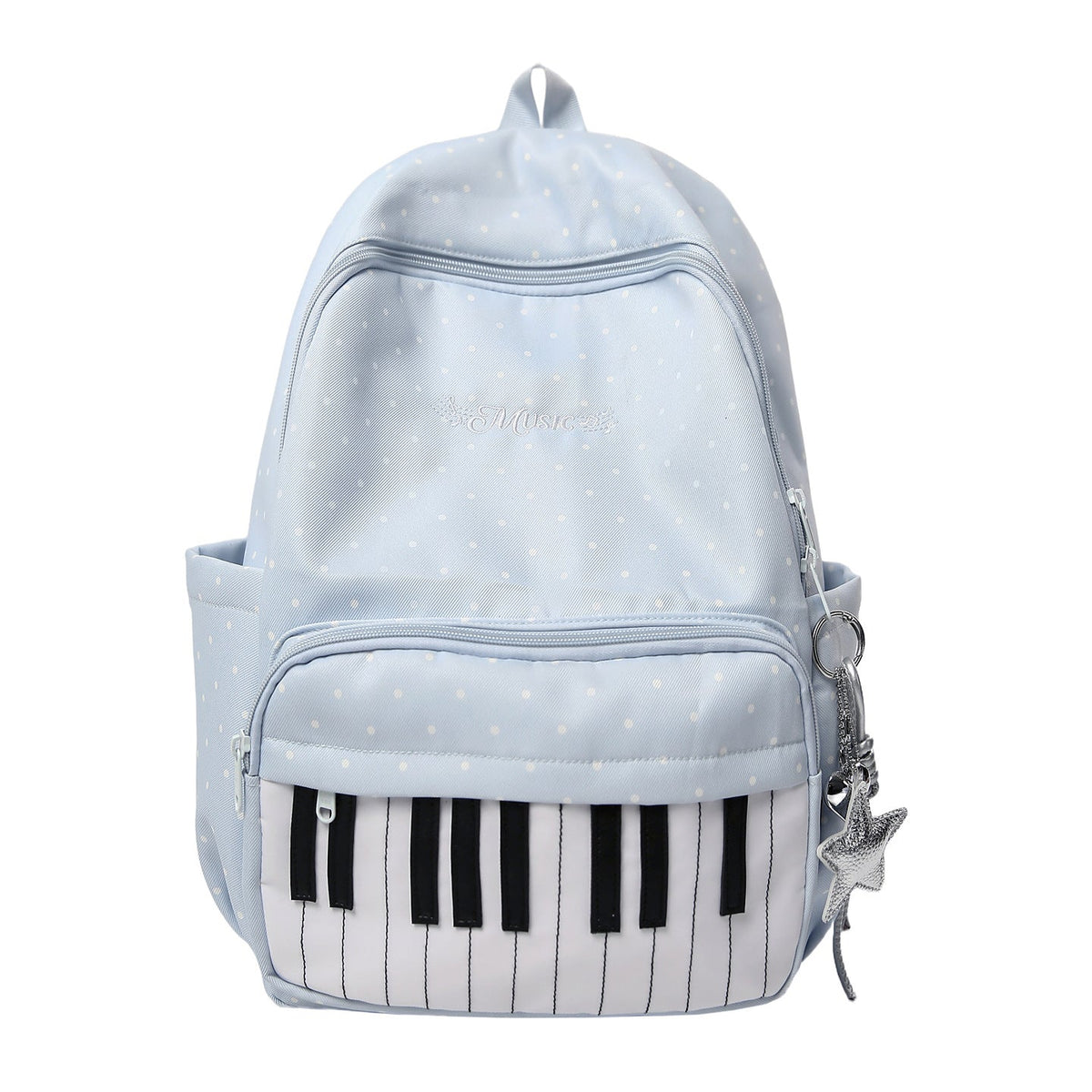 Musical-Themed Piano Key Backpack LoungeYard — product view 5