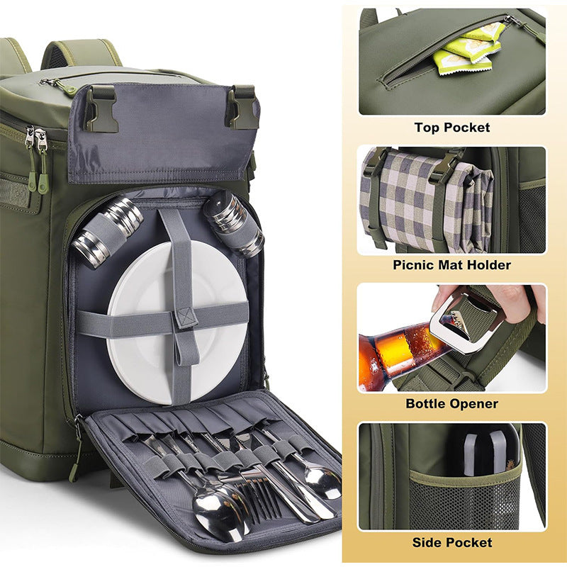 Insulated Outdoor Cooler Backpack LoungeYard — product view 3