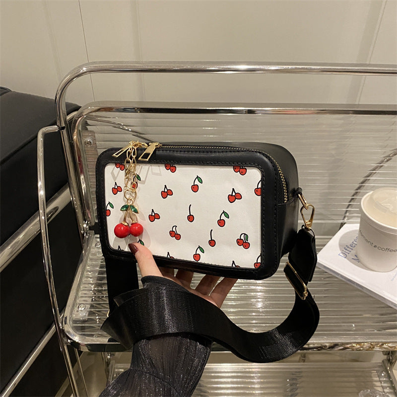 Fun Cherry Print Crossbody Bag LoungeYard — product view 3