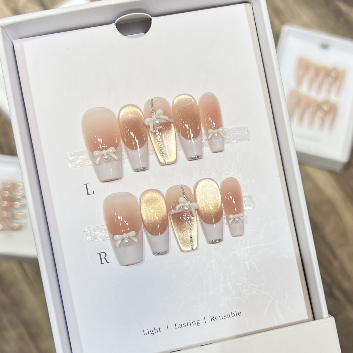 Elegant Reusable Press-On Nail Art Set — product view 7