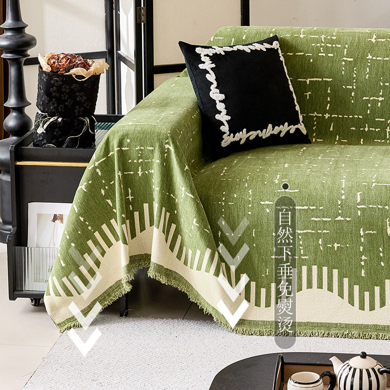 Modern Geometric Pattern Sofa Throw Blanket — product view 1
