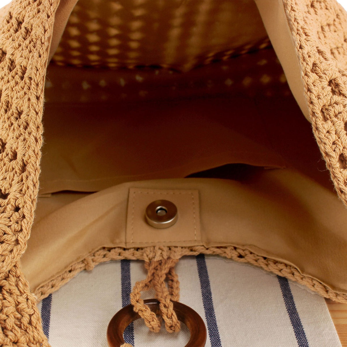 Handmade Macrame Shoulder Bag LoungeYard — product view 3