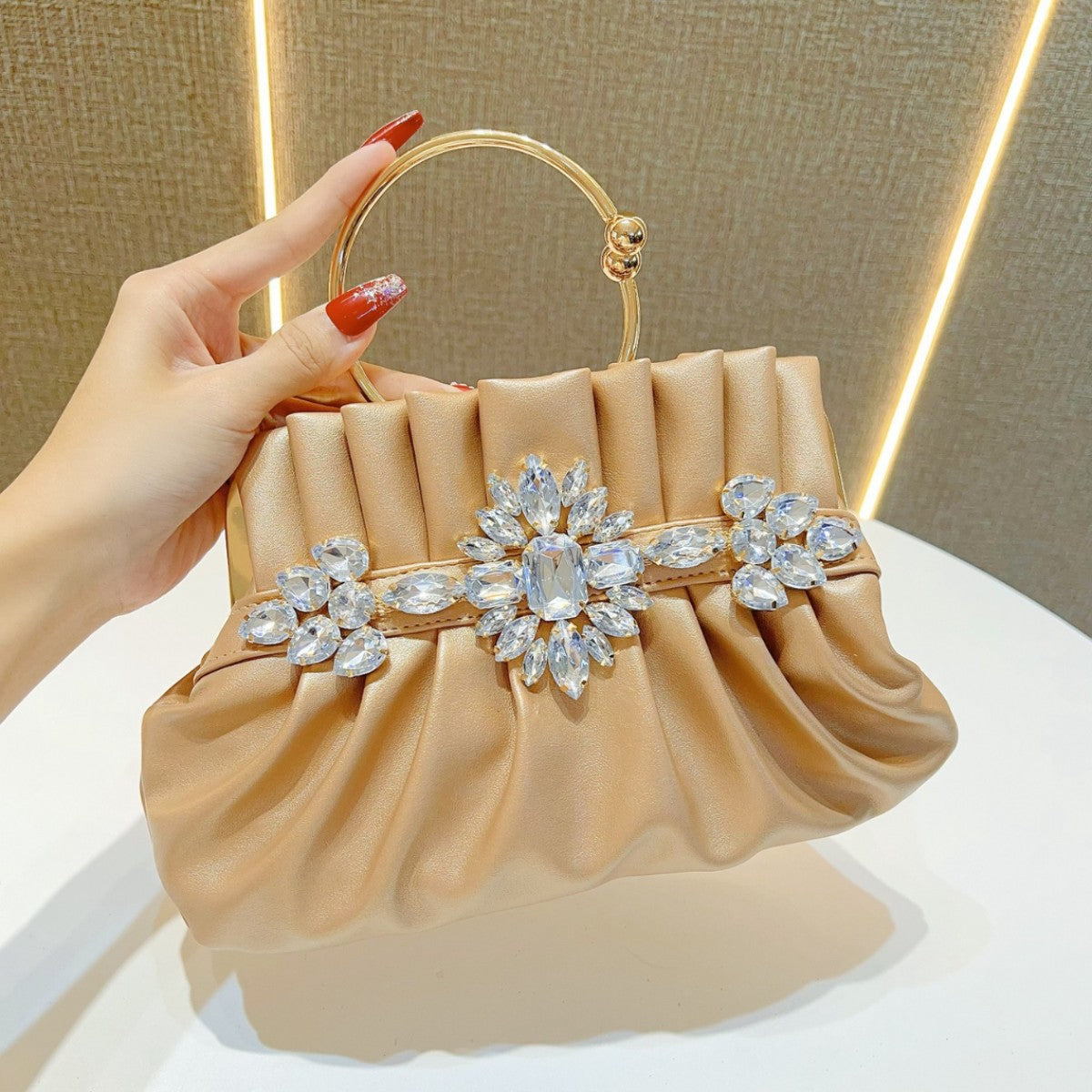 Elegant Ruched Evening Handbag — product view 7