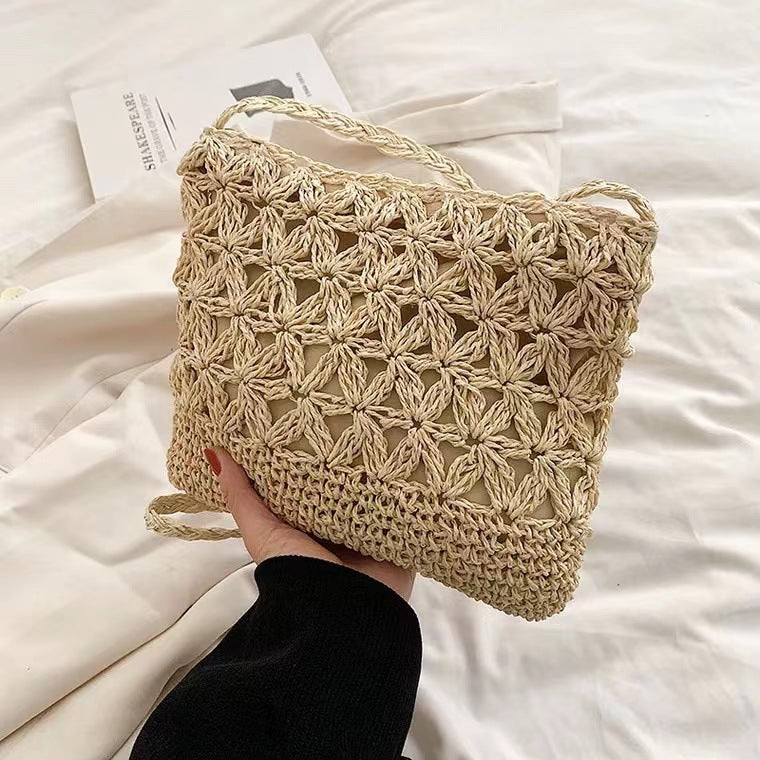 Crocheted Shoulder Bag Made of Natural Material LoungeYard — product view 7
