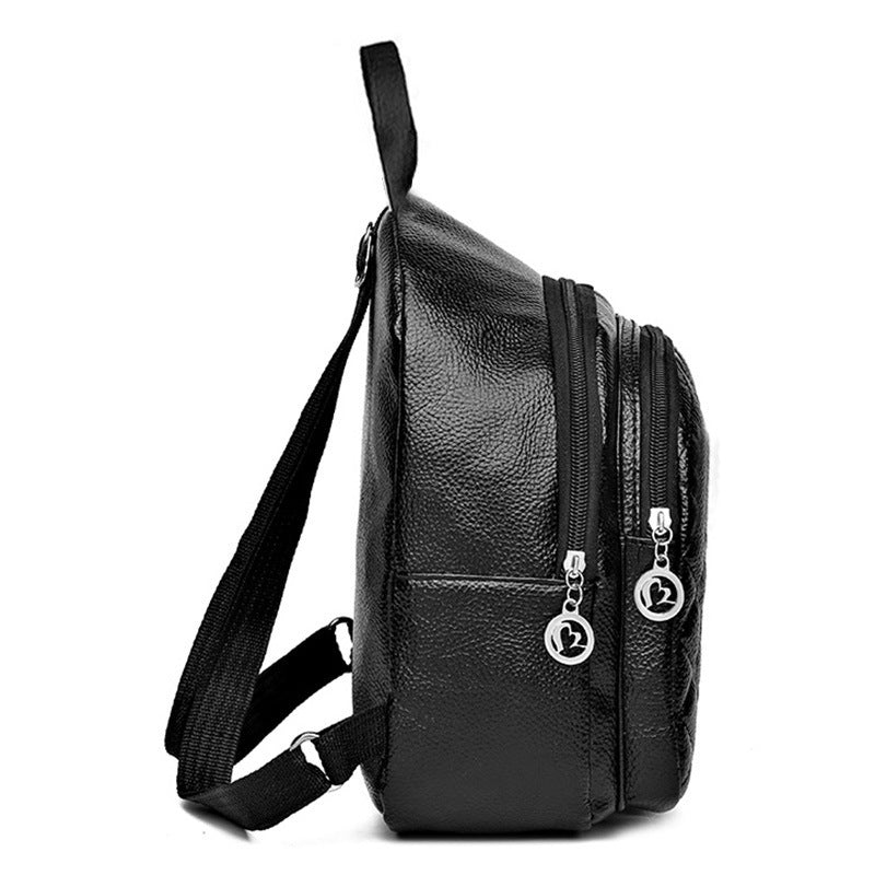 Women's Elegant Textured Mini Backpack LoungeYard — product view 2