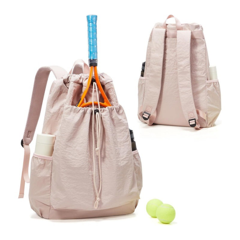 Tennis Racket Drawstring Backpack — product view 3